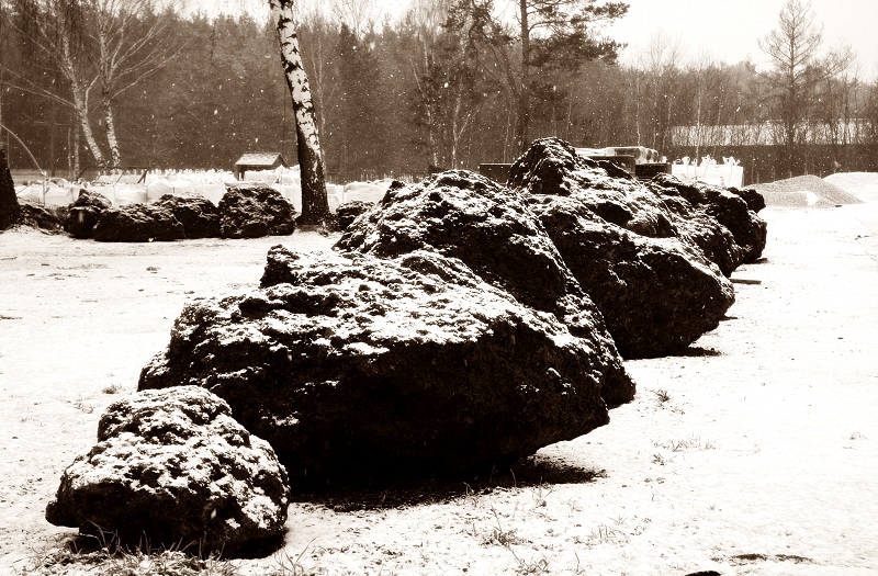 Lava*Steine in Winter